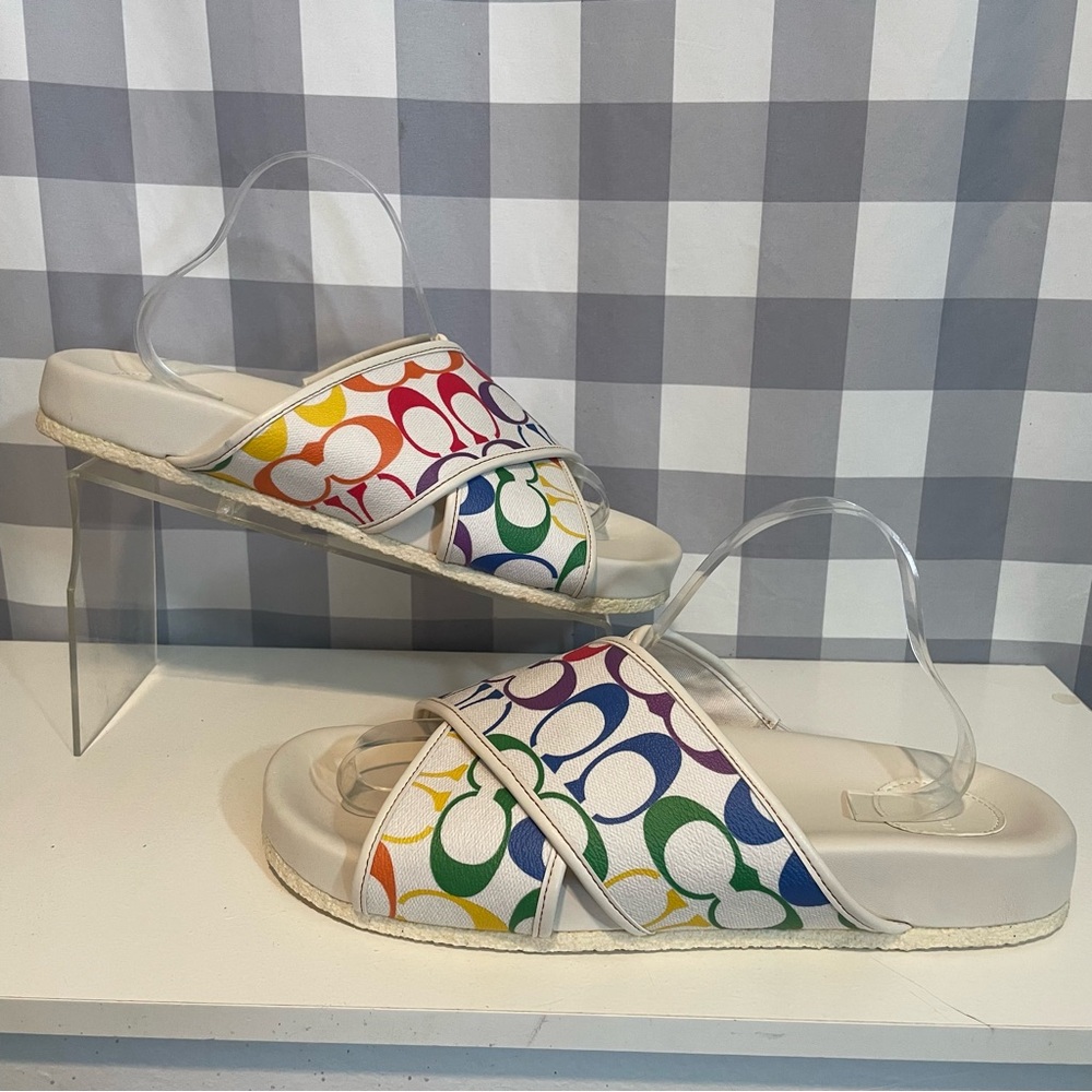 Coach Crossover Slides Pride Collection Mens size 12